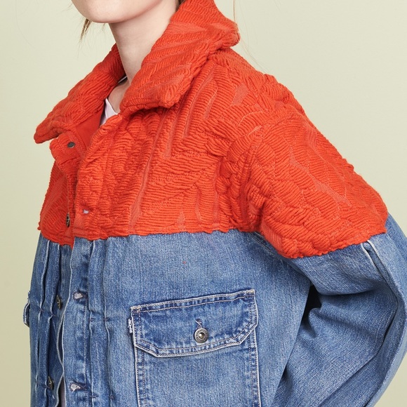 Levi’s Made & Crafted Native Mixed Media Trucker Jacket - Picture 14 of 17
